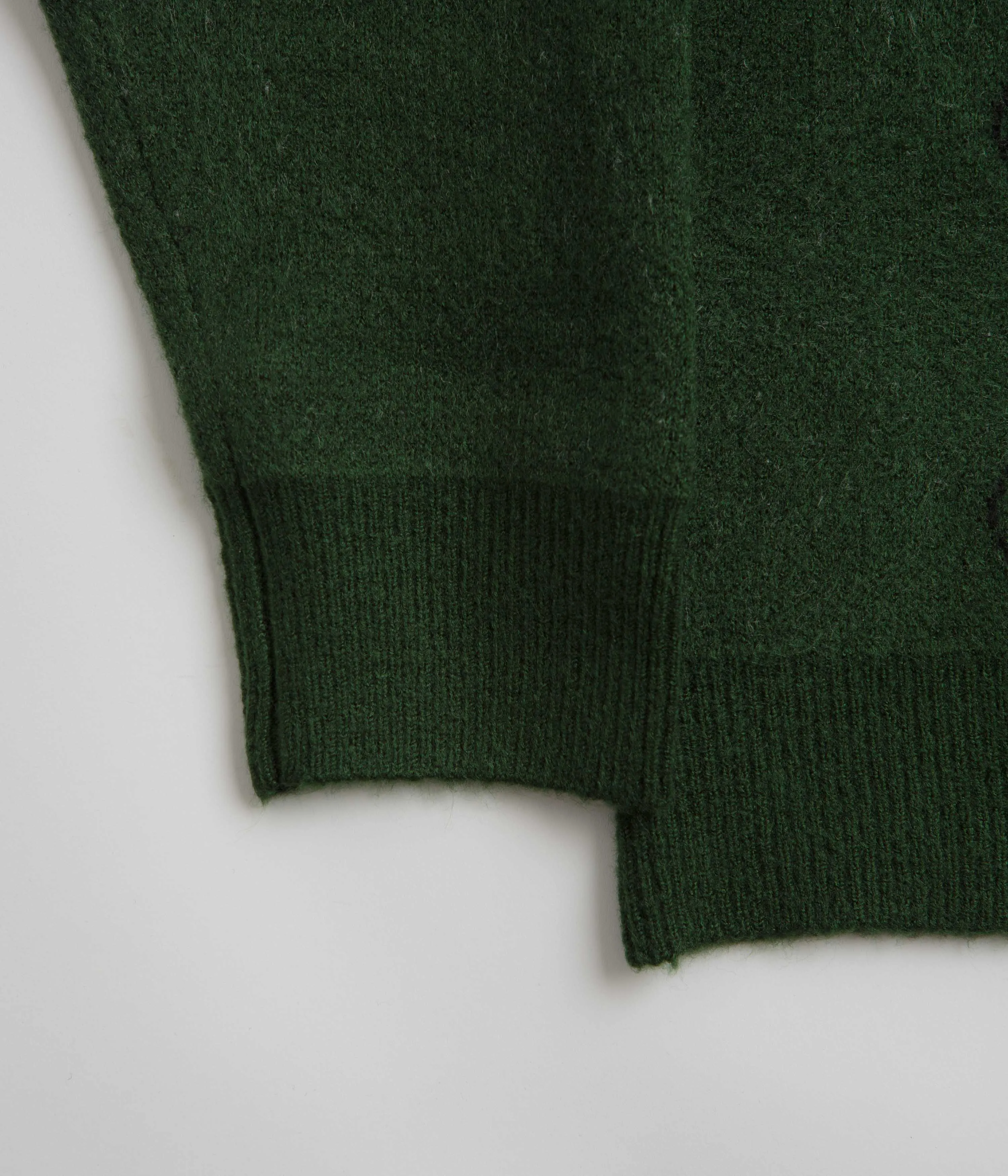 Helas Apres-Ski Polo Knit Sweatshirt - Green Bar Hopping product camouflage stealth