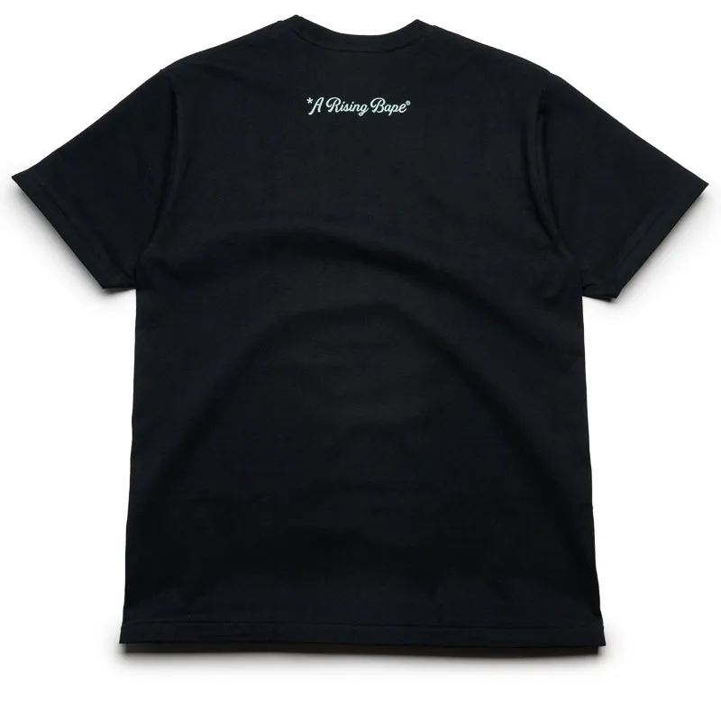Mid Length surfing venue A Bathing Ape Rising Bape Photo Tee - Black