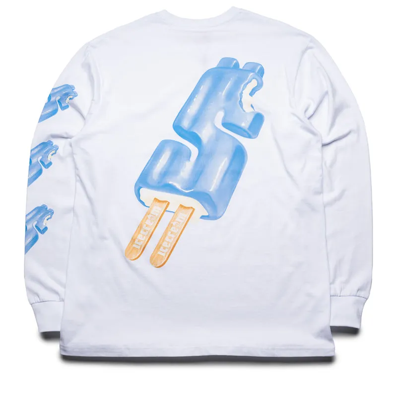 Ice Cream Dollar Pop L/S Tee - White Modern Style