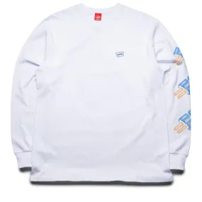 Indoor off-season Ice Cream Dollar Pop L/S Tee - White
