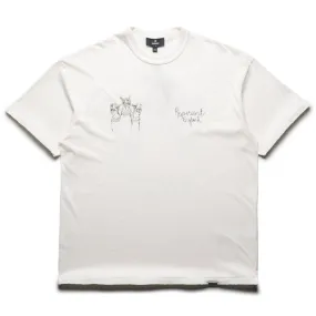 Metallic colors Represent Hand Drawn Thoroughbred Dogs Tee - Washed Ecru