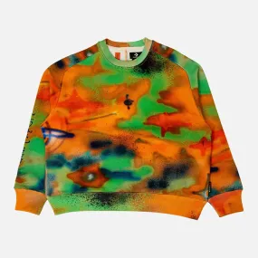 EcoFriendlyTextile DurableCoverstitch CONVERSE X COME TEES MEN SHAPES FLEECE CREW