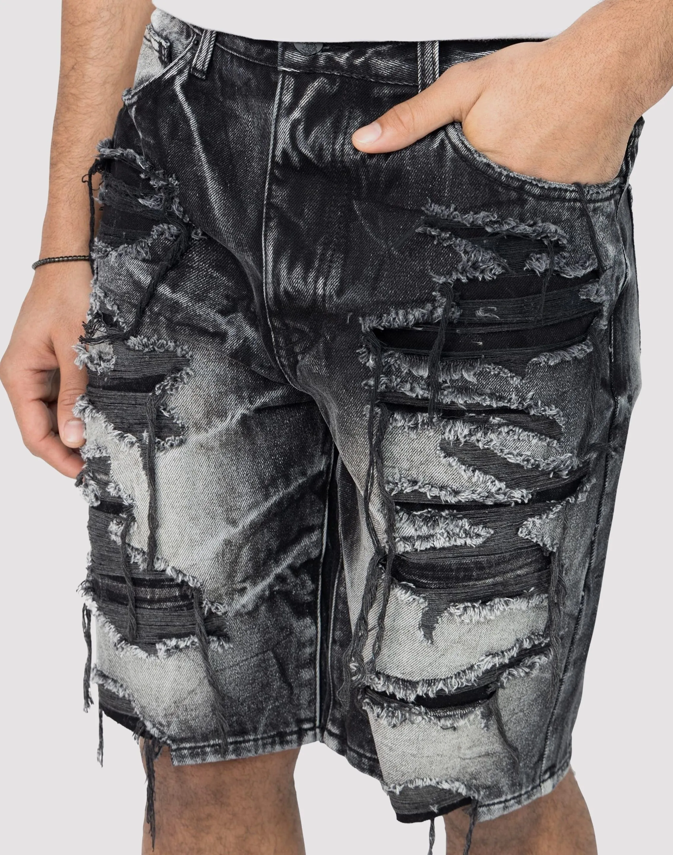 Low Care pack light Smoke Rise Sable Denim Shorts