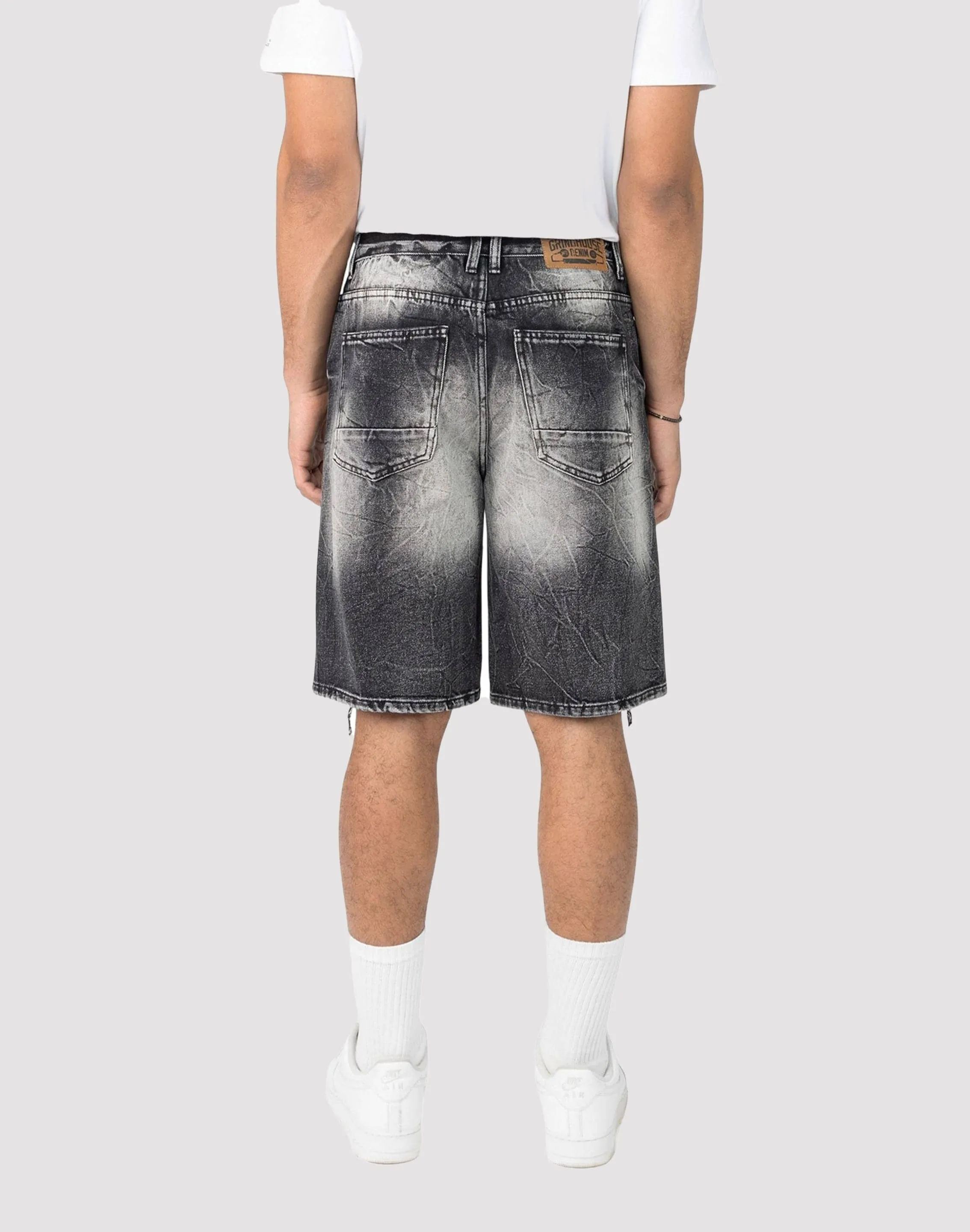 Durable Reinforced Edges FlexibleNeckline Smoke Rise Sable Denim Shorts