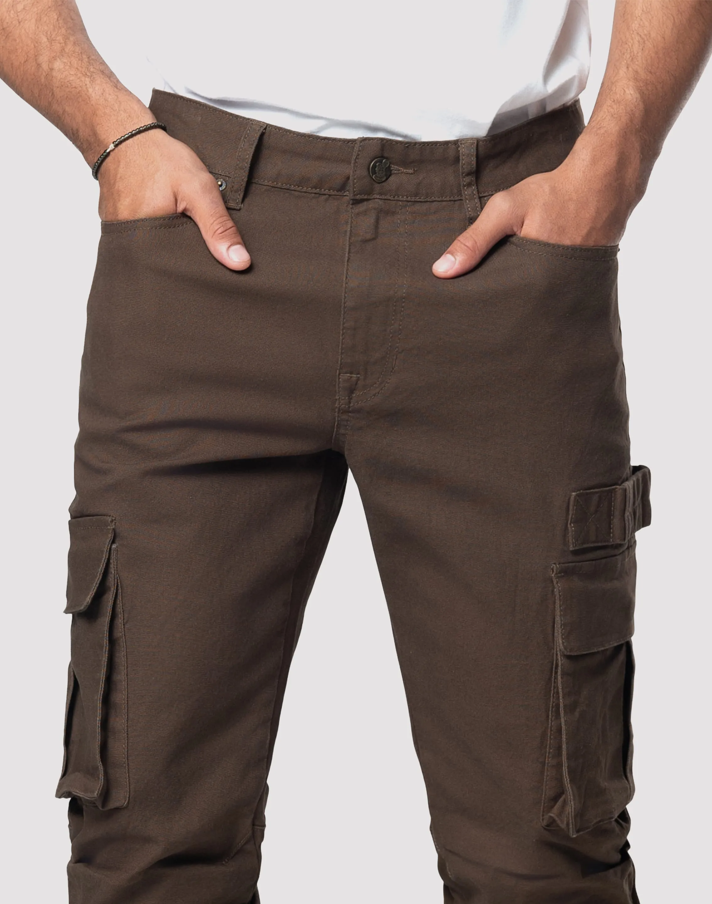 Quick Core Grindhouse Cargo Straight Fit Denim Jeans With Loops