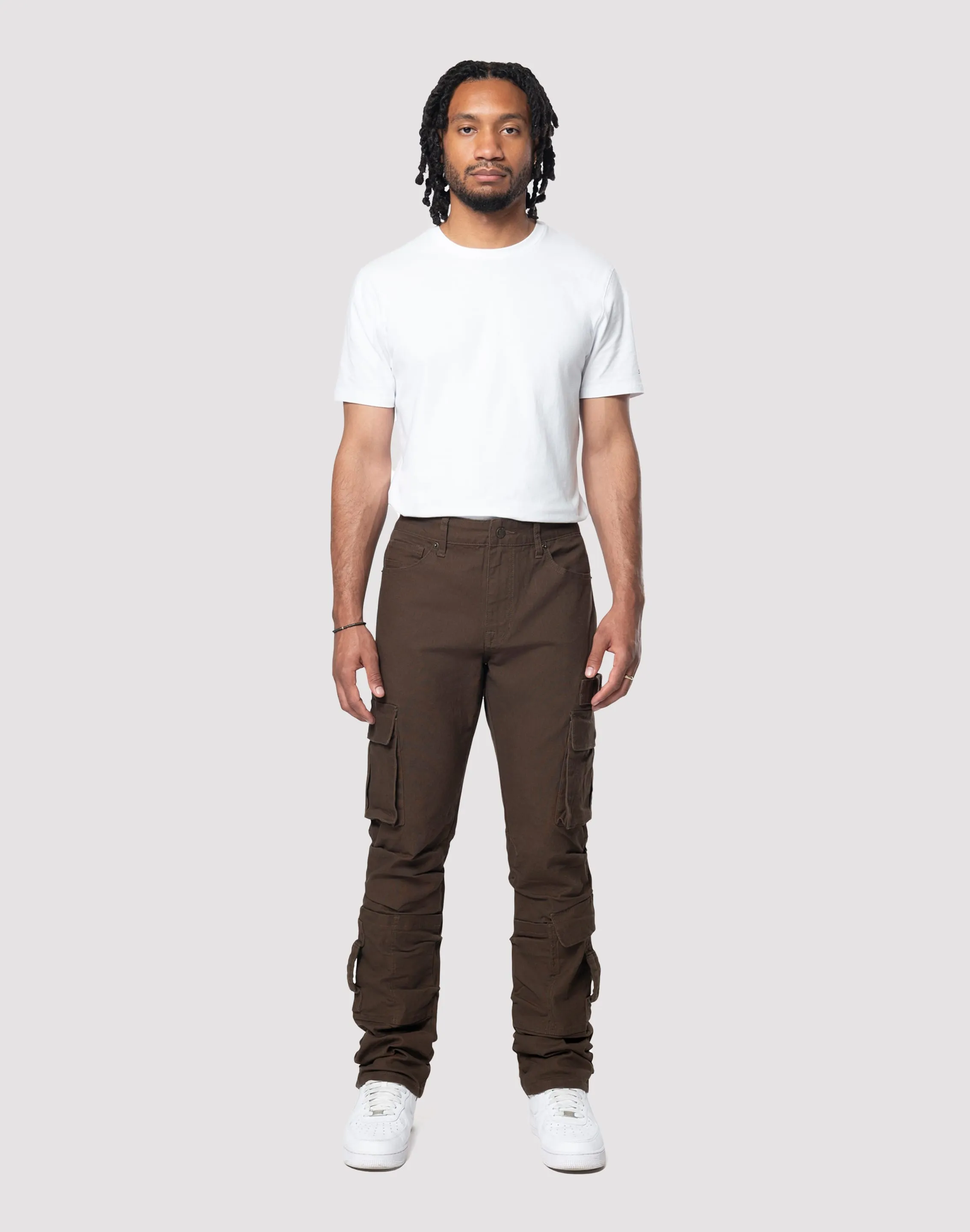 BuiltIn Grip Forest Air Grindhouse Cargo Straight Fit Denim Jeans With Loops