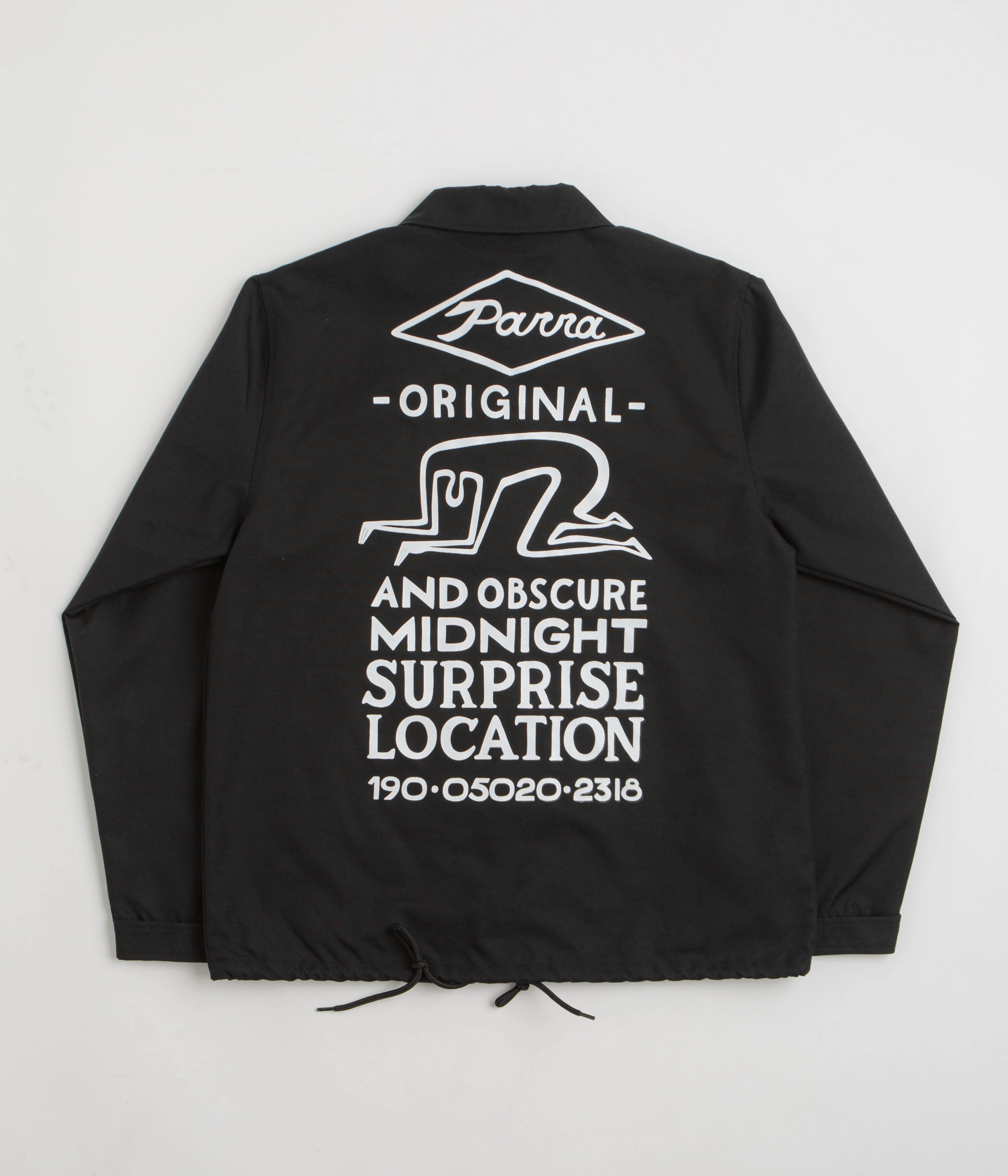 by Parra Midnight Surprise Coach Jacket - Black Toothpaste Hiking Ready