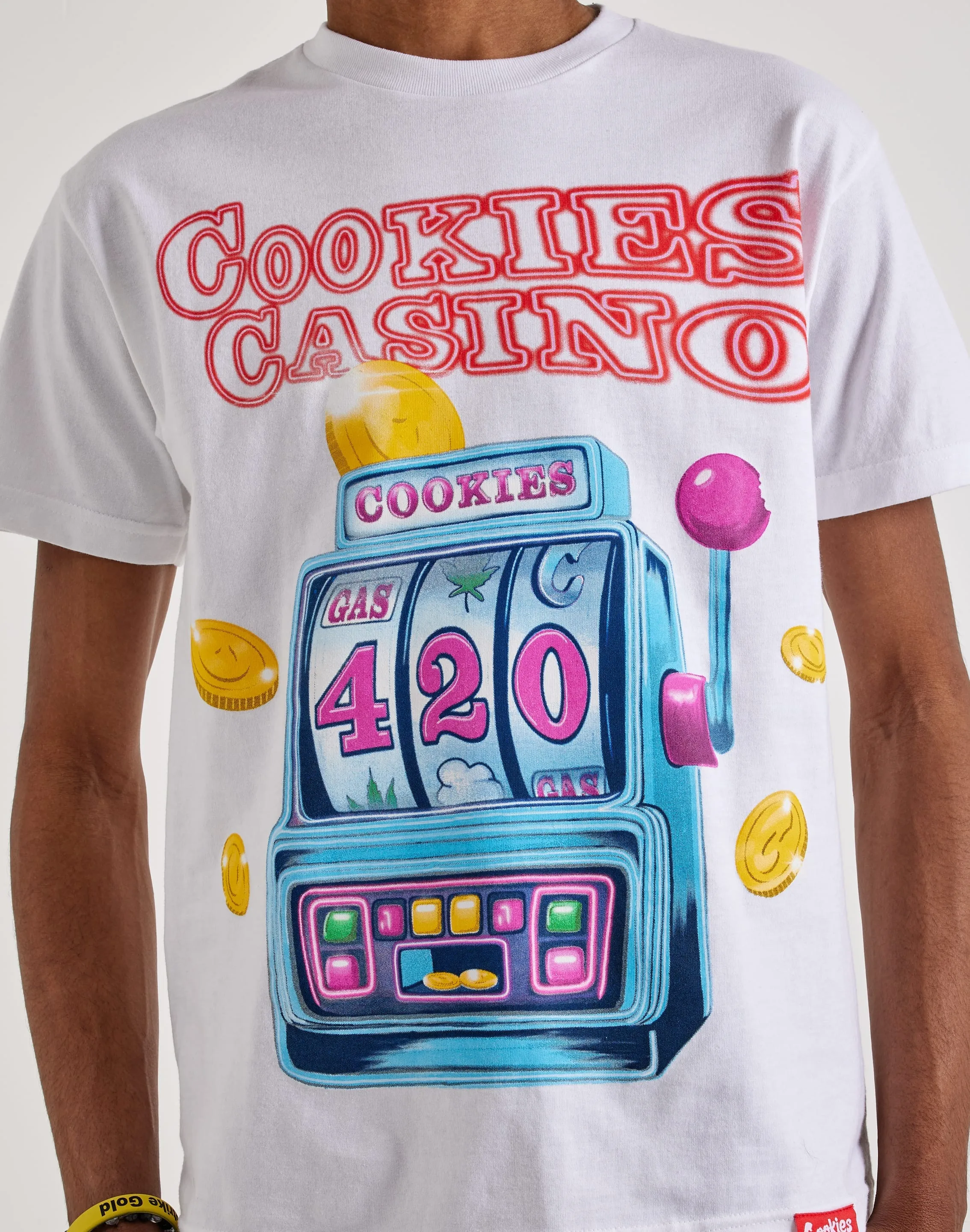 Cookies Sf  Casino Short Sleeve Tee Fearless Mode Wrinklefree