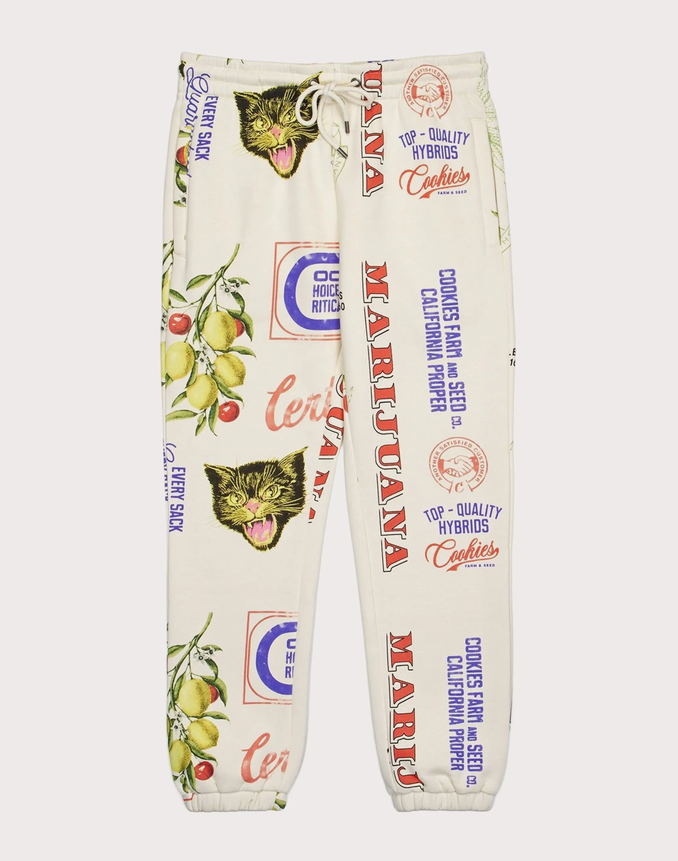 Organic Cotton Elegant Glow Cookies Sf Cuban Link Printed Joggers