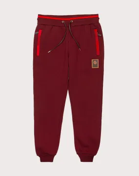 Cookies Sf Park Ave Burgundy Fleece Joggers ReflectiveTrims SoftTouch