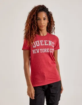 Reinforced Hem Pure Core LA Pop Art Word Art Queens NY Tee