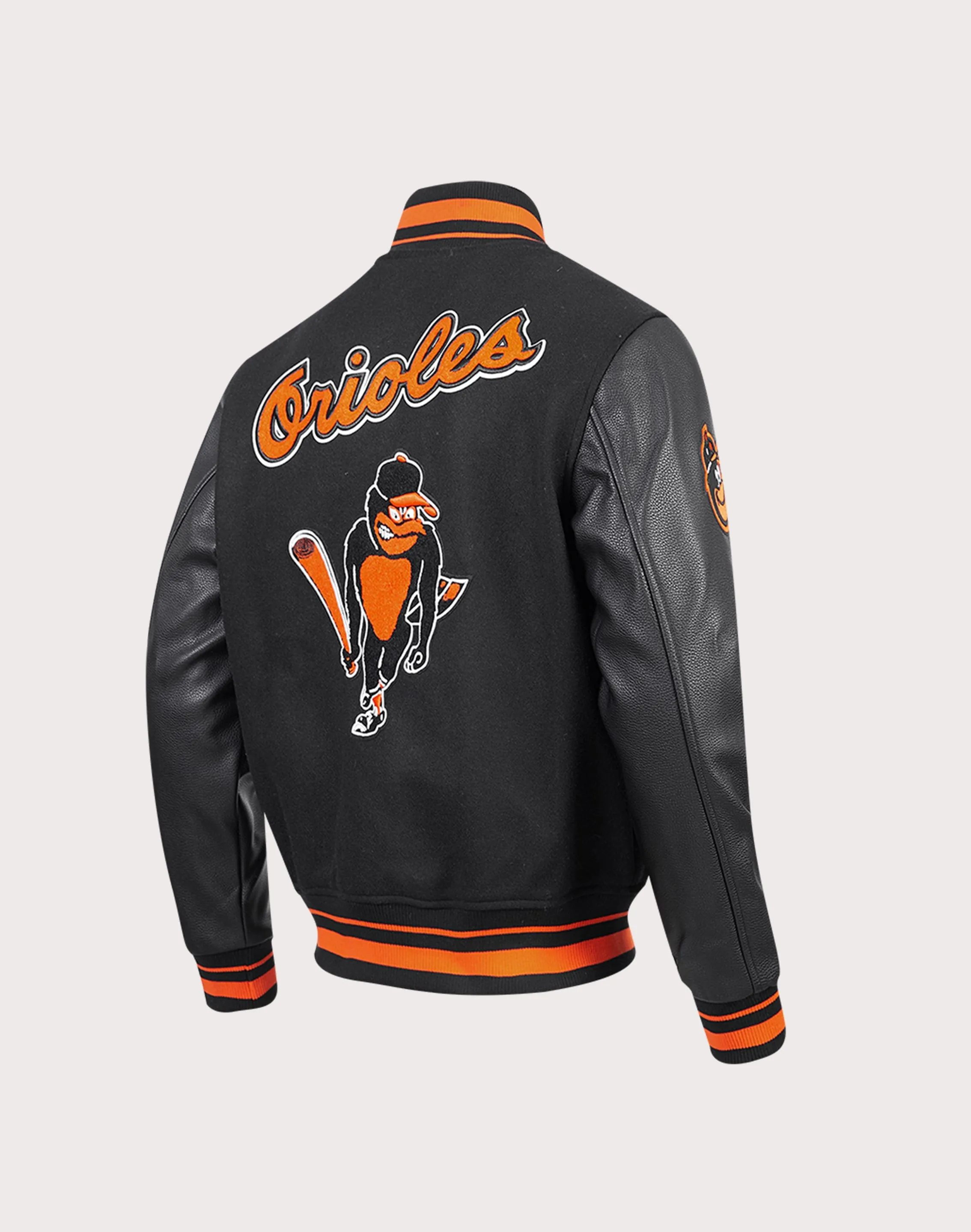 Legend Glow Pro Standard MLB Baltimore Orioles Retro Classic Rib Wool Varsity Jacket