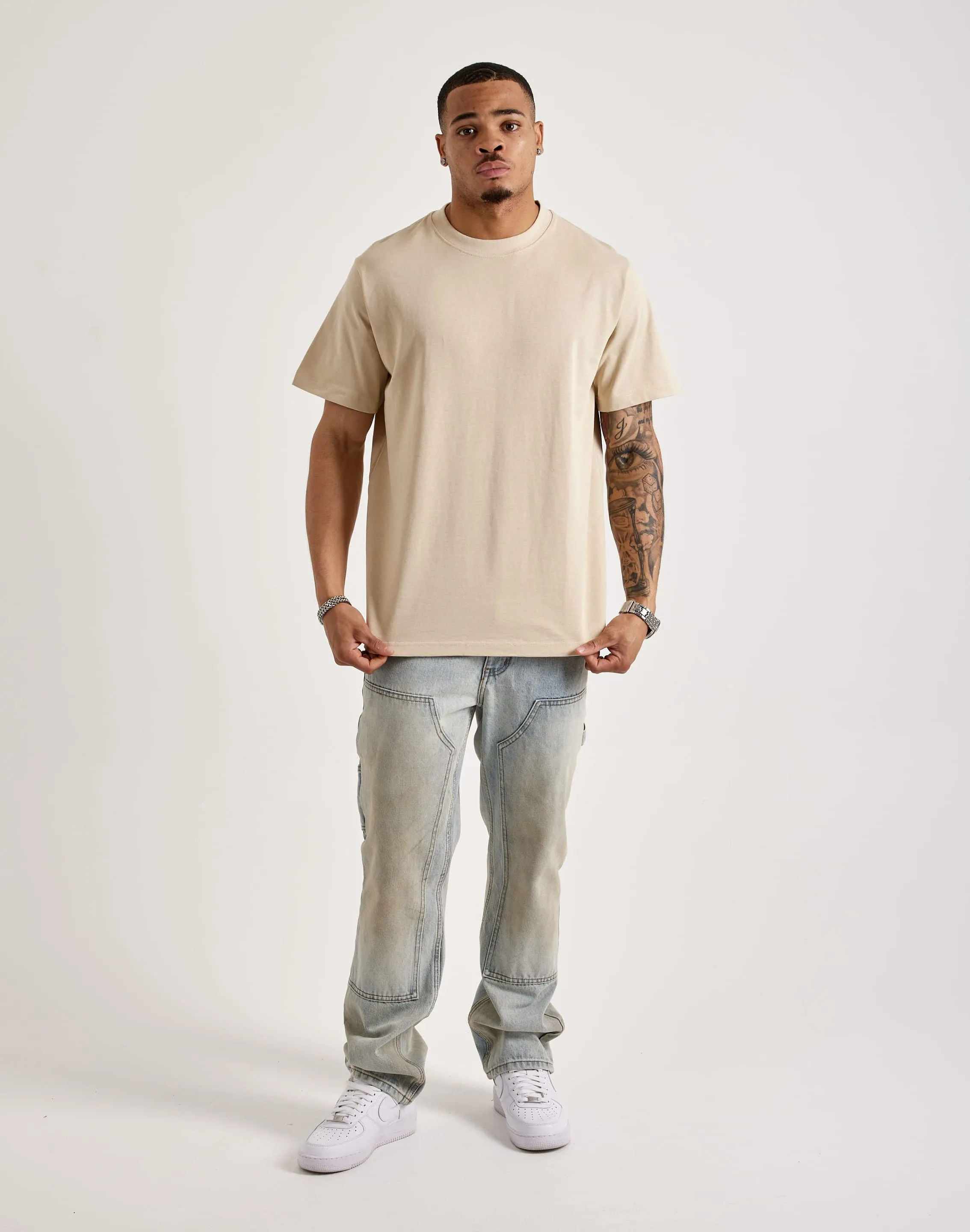 Maison Article Short-Sleeve Tee Firm Leather