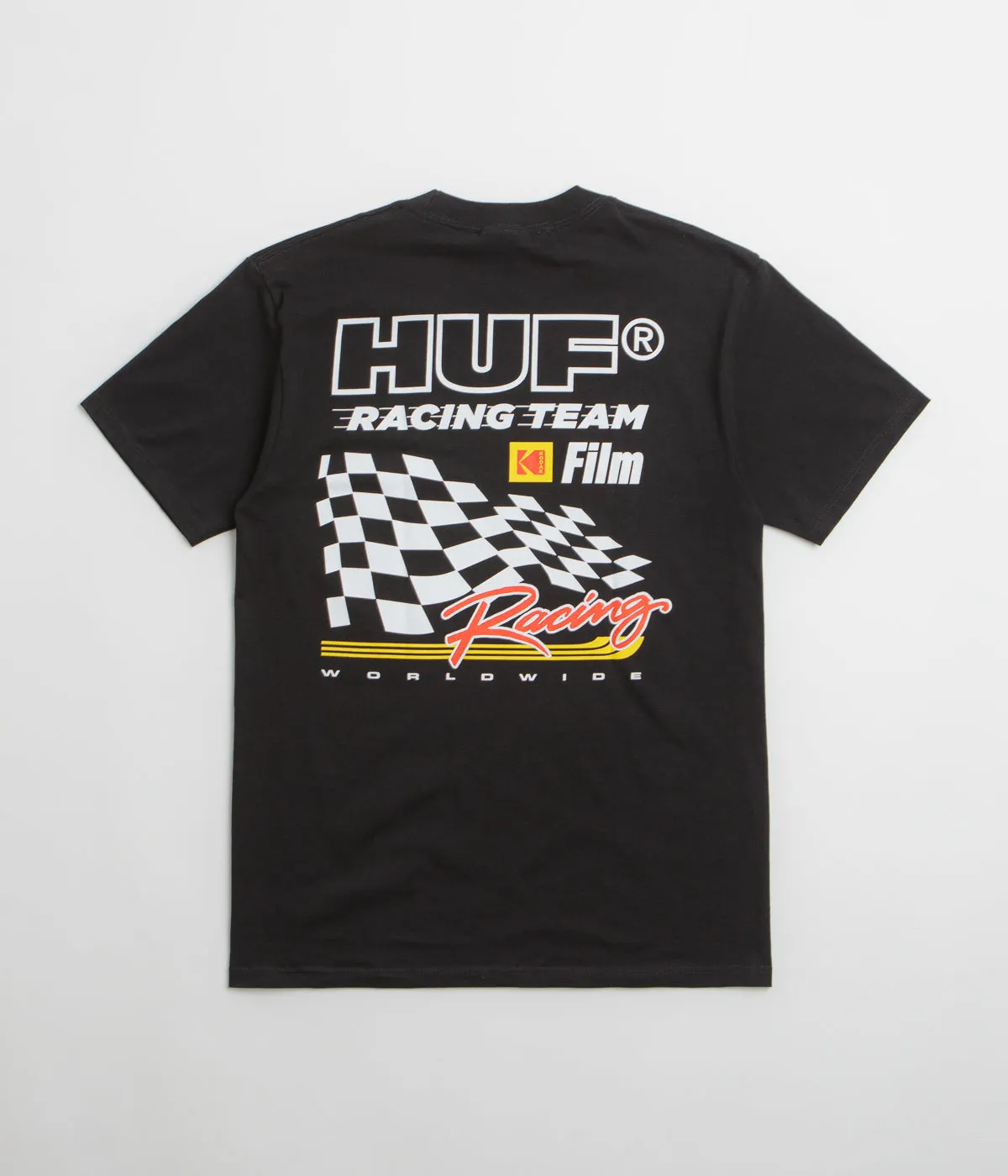 HUF x Kodak Photo Finish T-Shirt - Black Activewear narrow hem