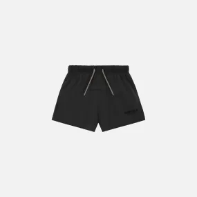 KIDS ESSENTIALS RUNNING SHORT - BLACK UVProtection Student Cool