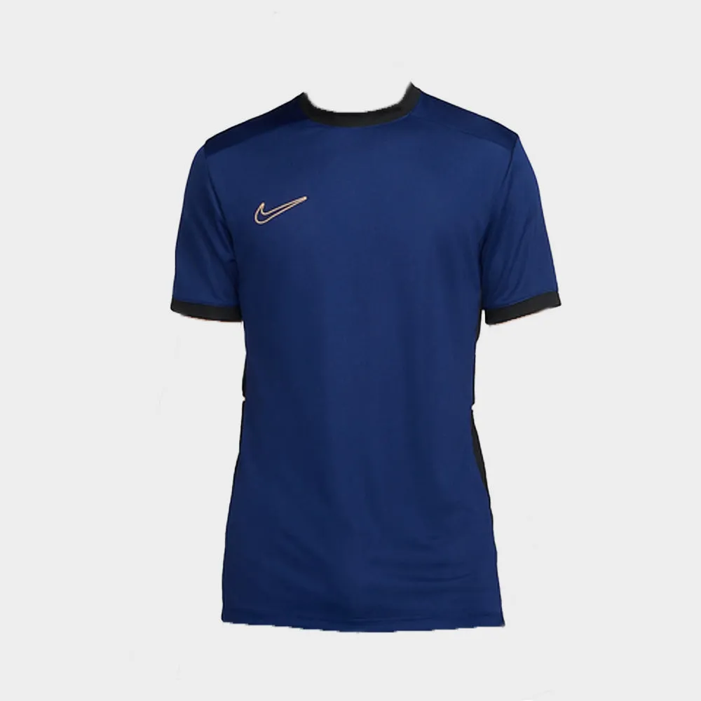 Nike Mens Dri Fit Short Sleeve Soccer Tee Navy Hot Core AntiStatic Cloth