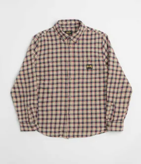 Stan Ray Flannel Shirt - Easy Natural Plaid Minimalist Closure