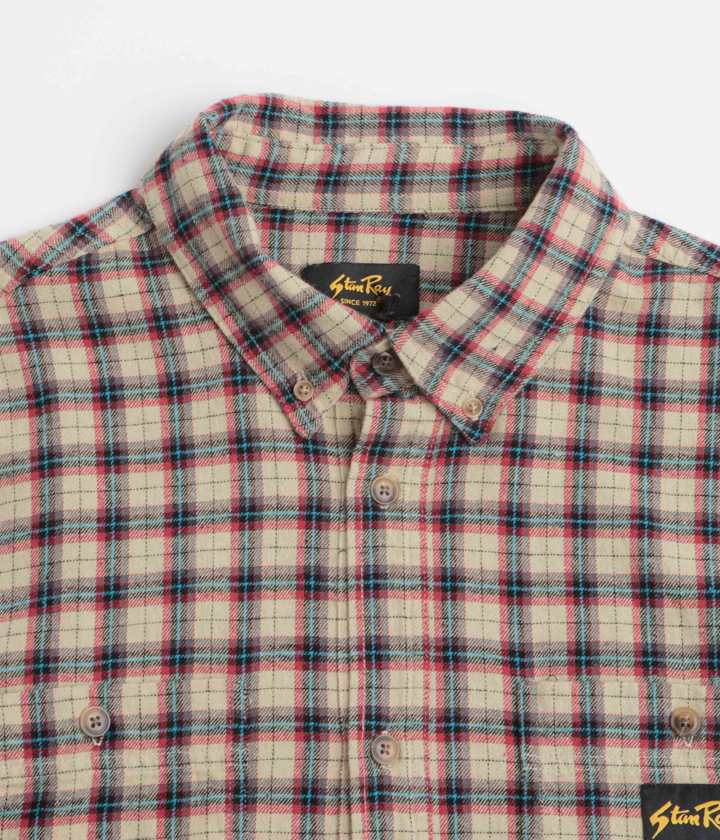 Modern Look Cooling Core Technology Stan Ray Flannel Shirt - Easy Natural Plaid