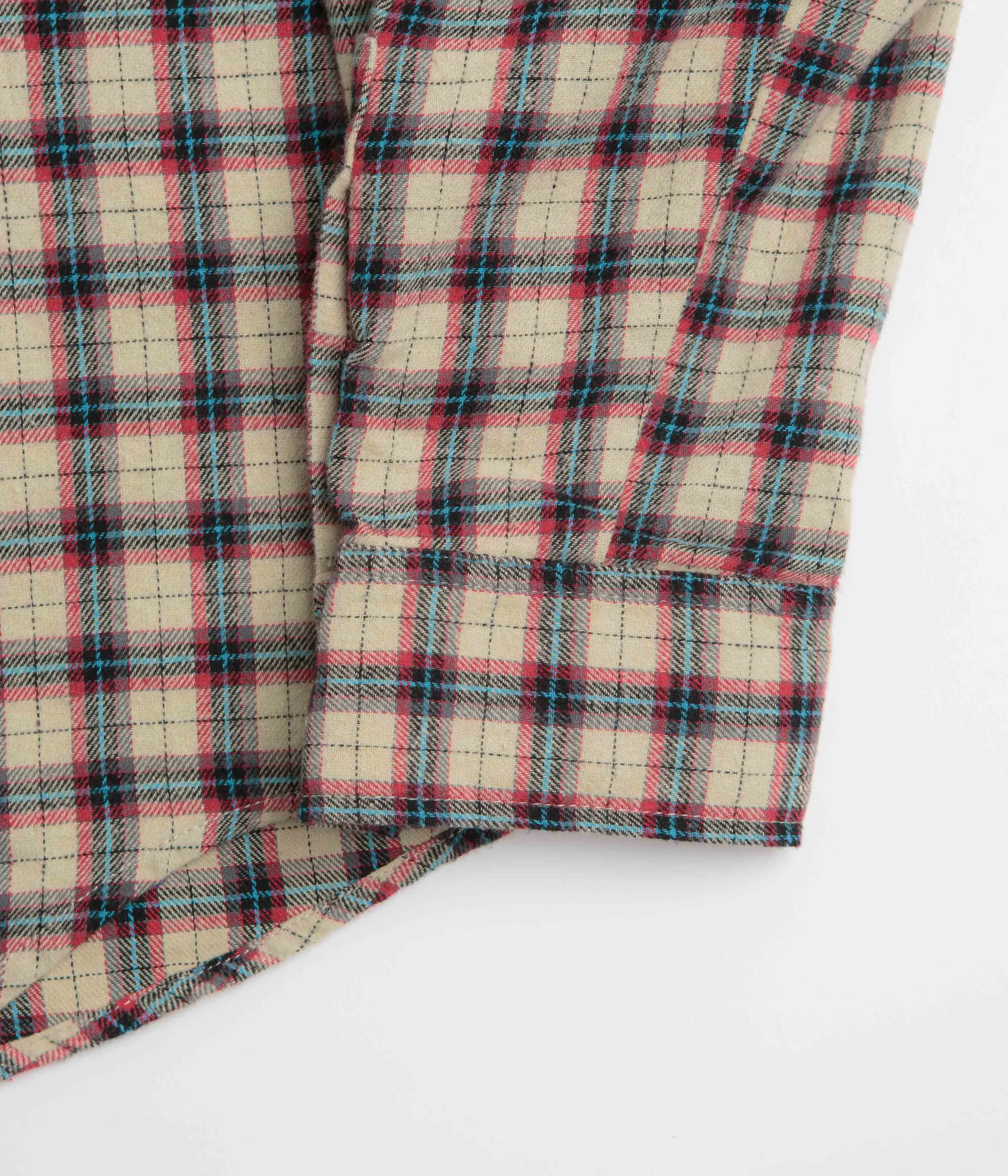 Smooth Texture Stan Ray Flannel Shirt - Easy Natural Plaid