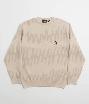 tribal print Plain by Parra Static Stalker Sweatshirt - Sand