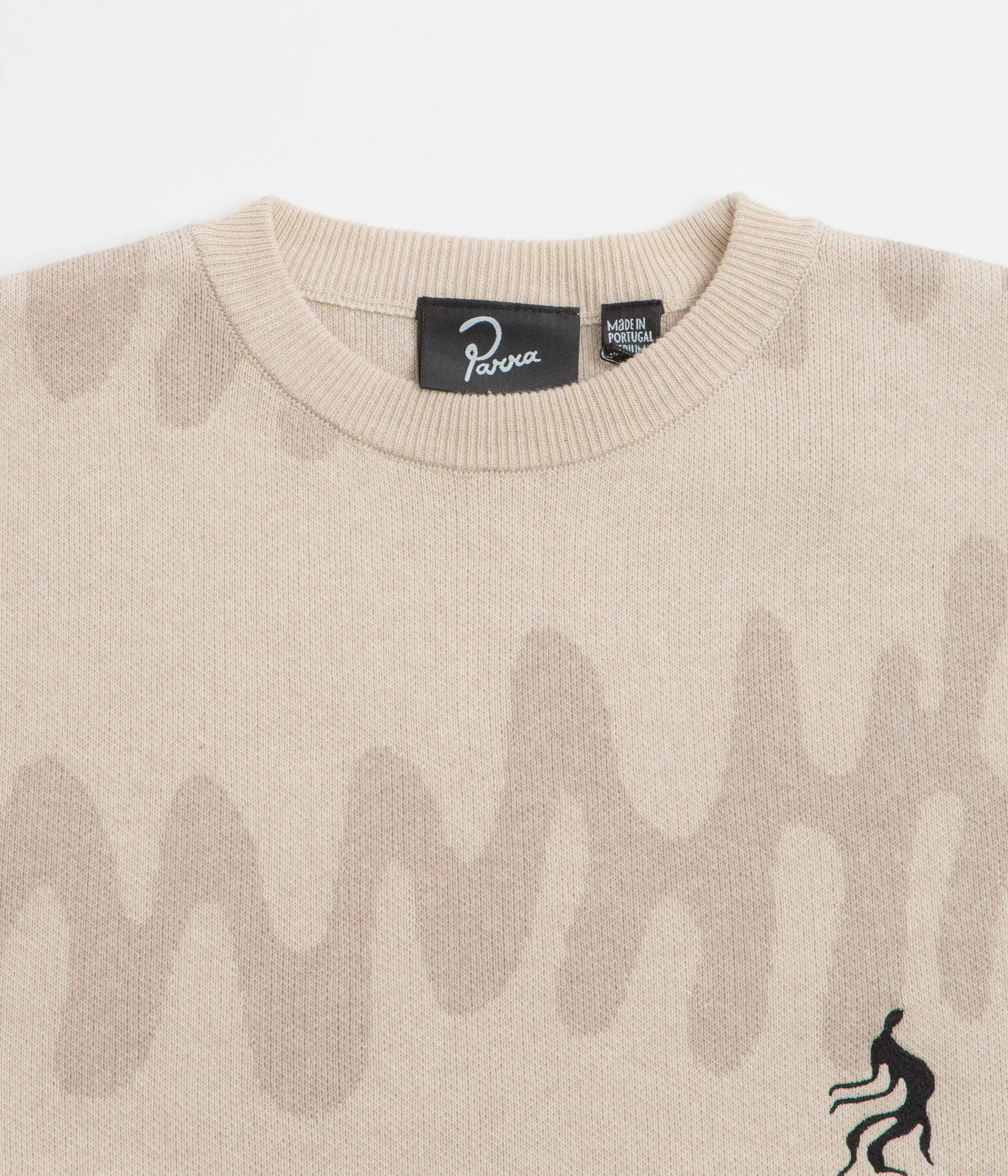 Essential Fit Quilted Lining by Parra Static Stalker Sweatshirt - Sand