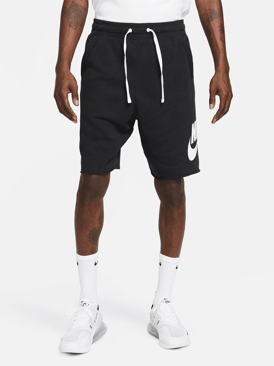 Stay Cool suede look Club Alumni French Terry Shorts