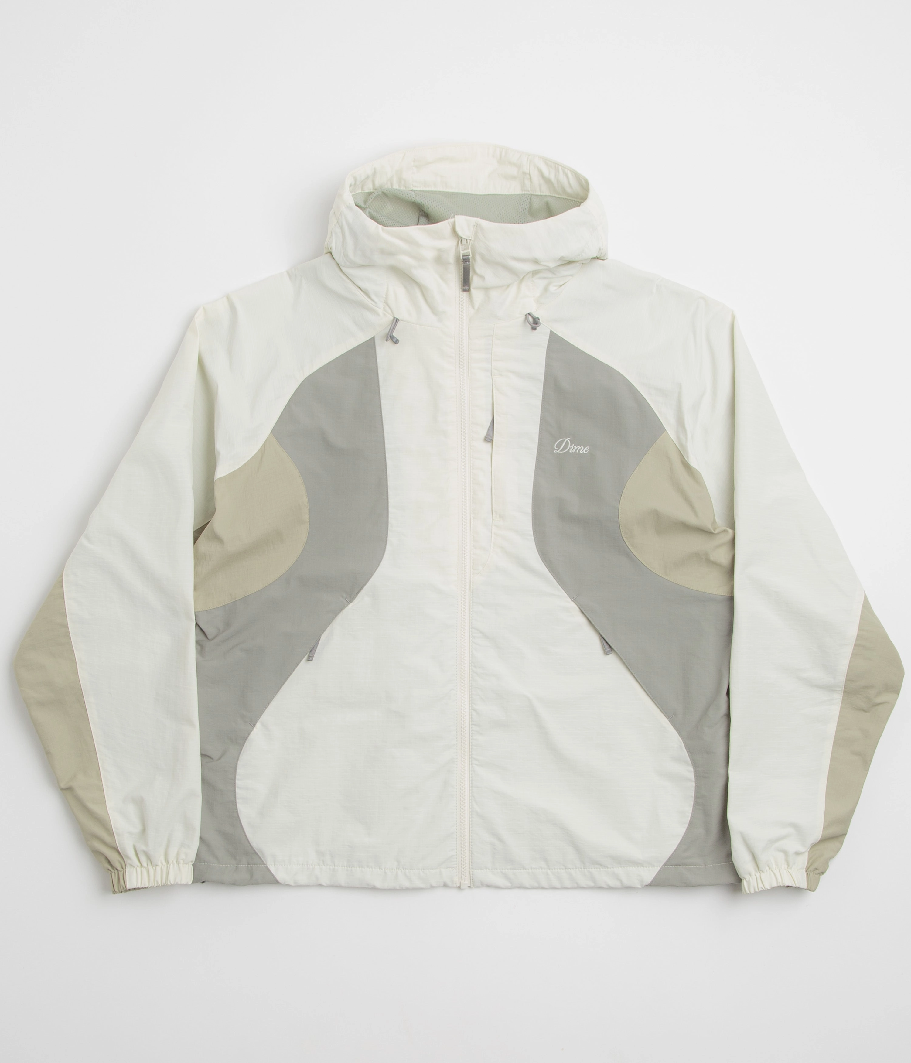 Hook and loop fasteners Dime Tech Windbreaker Jacket - Off White