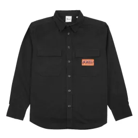 Bored of Southsea Neighbourhood  L/S Overshirt - Black Festival Outfit Errand Ready