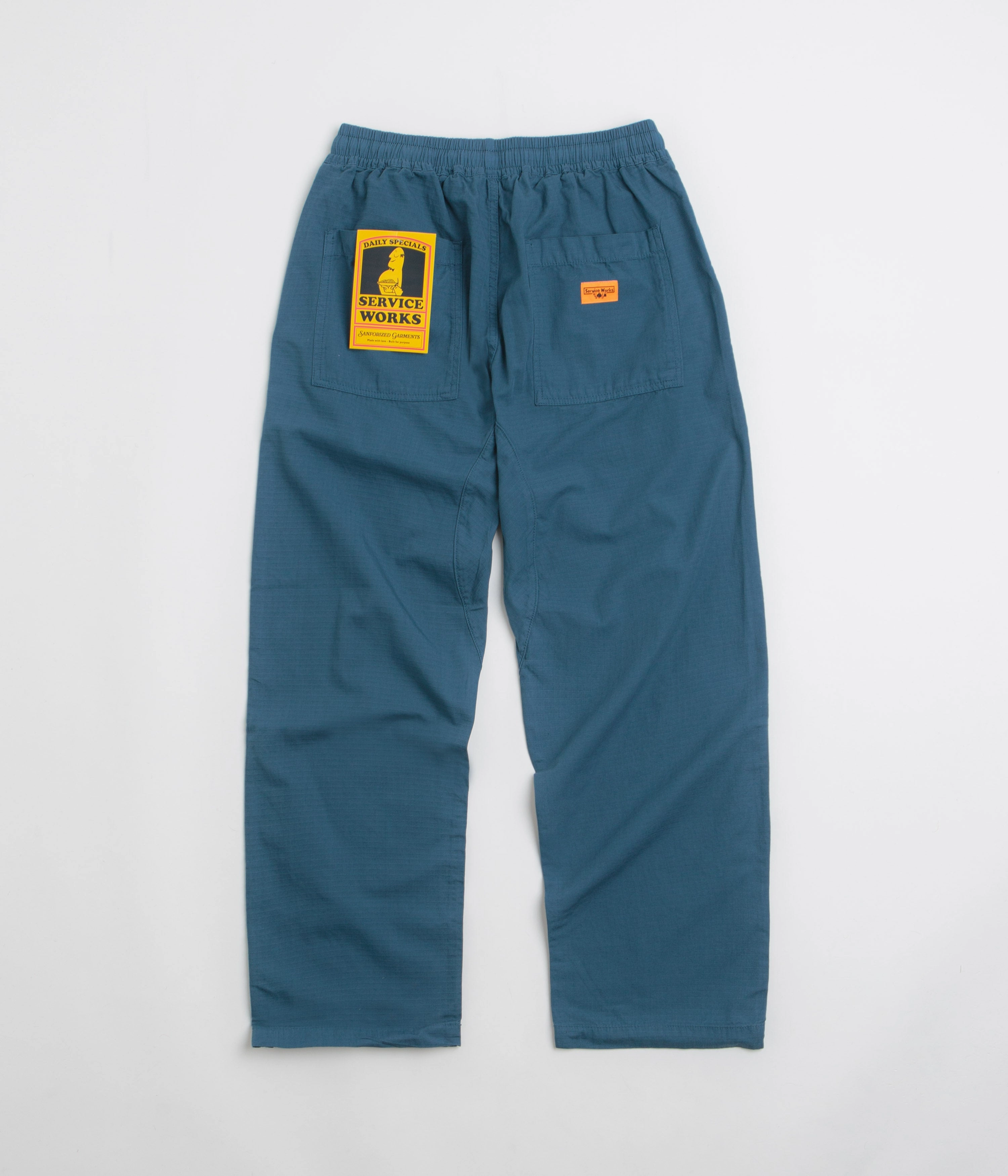 Service Works Ripstop Chef Pants - Ocean Stretch Panels