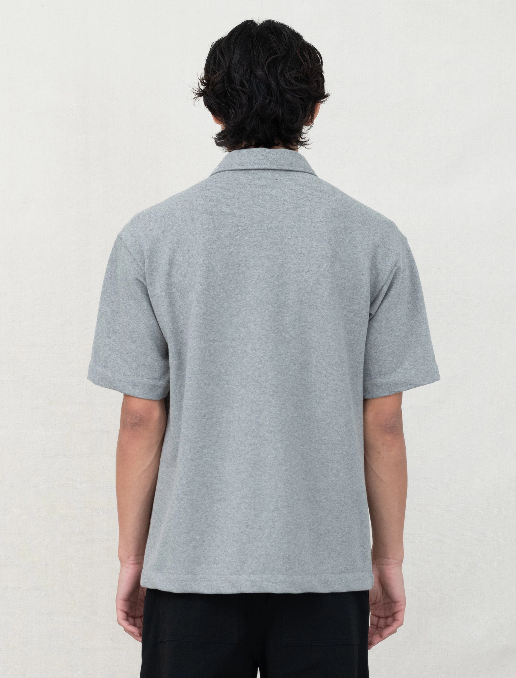 Trendy Cardigan Sporty T-shirt Coral Shirt (Grey)