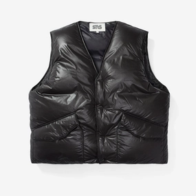 Laser Cut Perforations Puffer Vest