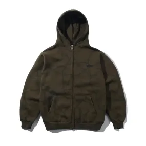Wallaby like Premium Cotton Blend Butter Goods Wired Zip-Thru Hoodie - Fudge