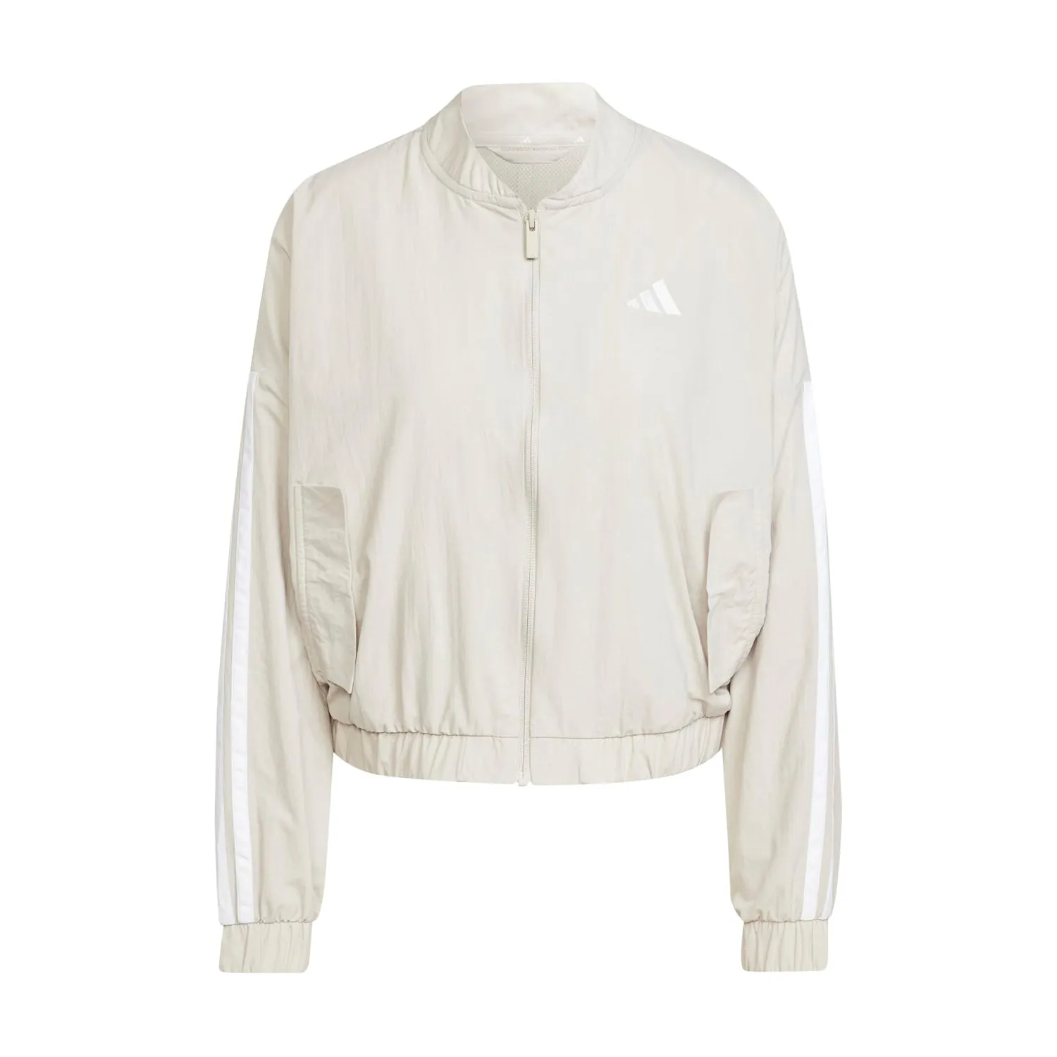 Essentials 3-Stripe Woven Bomber Jacket - Womens Smart Casual ThermalRegulating Layer