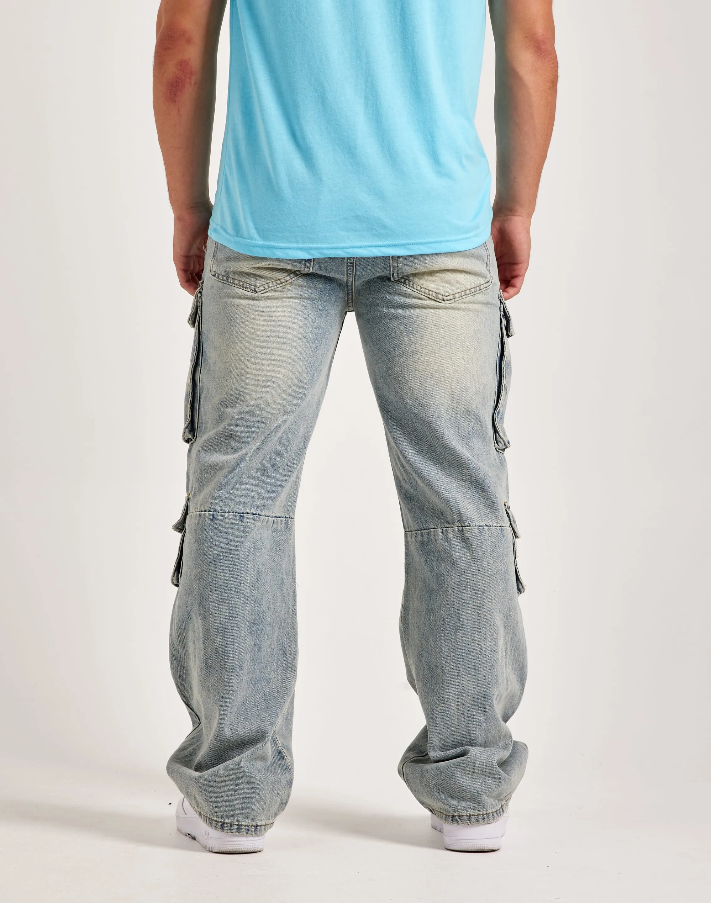 WAIMEA Baggy Cargo Jeans Semi Formal Boho Free