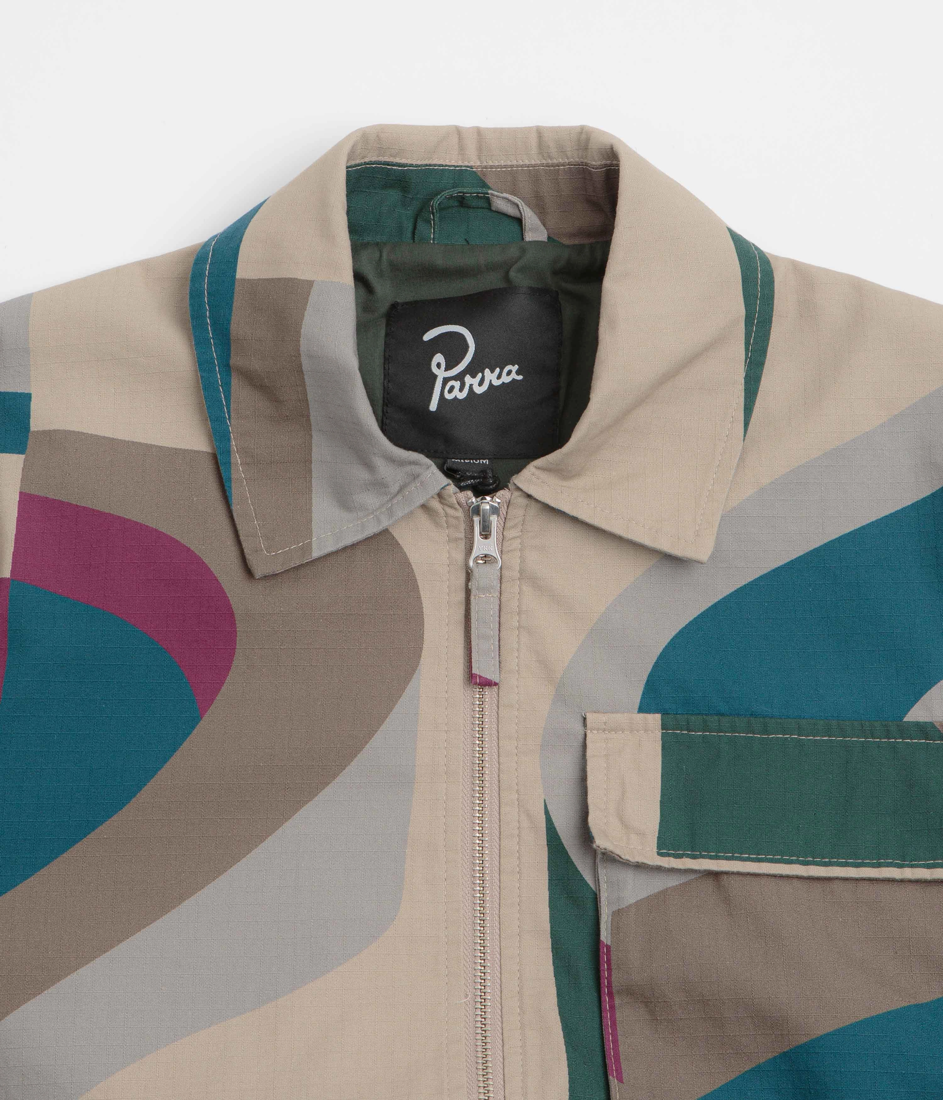 by Parra The Wall Camo Jacket - Sand short sleeved