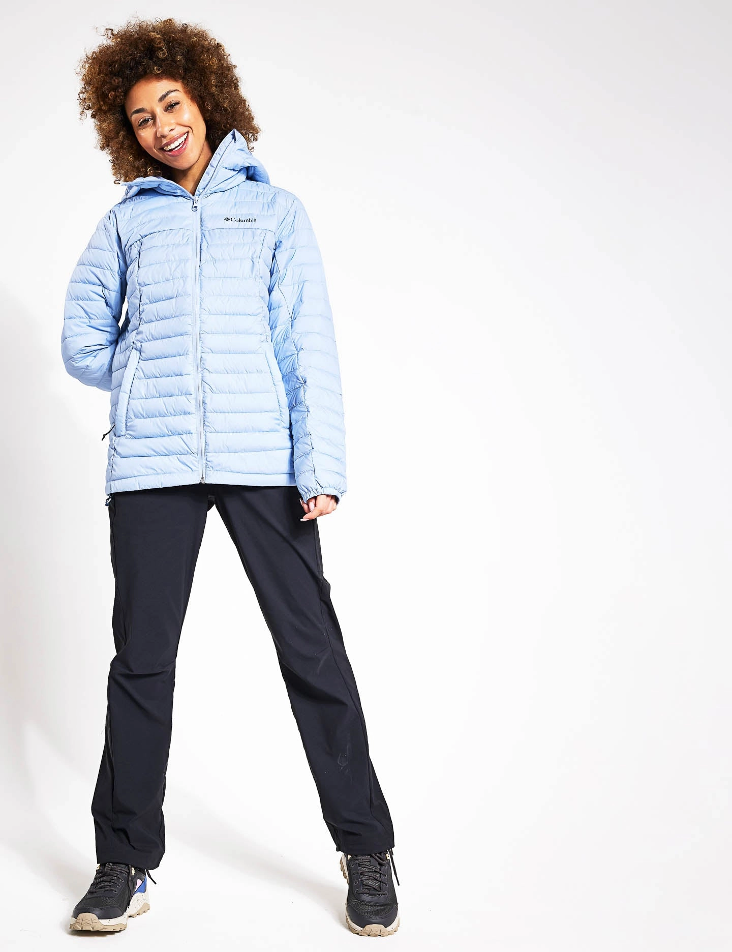 Compression Fold Design Tear Resistant Panels Silver Falls Hooded Insulated Jacket - Whisper