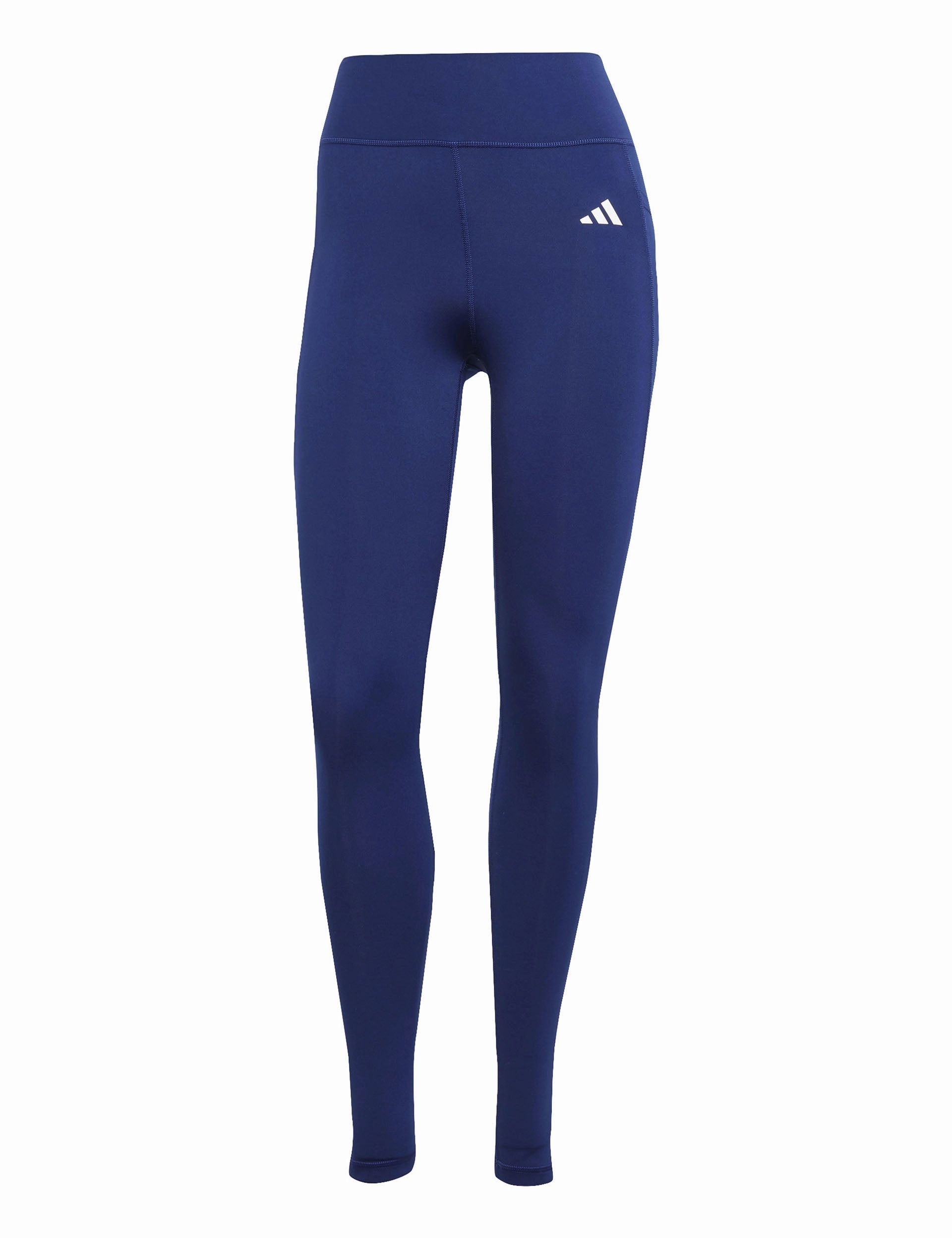 Optime Essentials Stash Pocket Full-Length Leggings - Dark Blue/White Functional Comfort