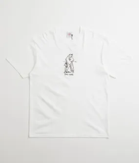 embroidered hem Polar Evol Times T-Shirt - White