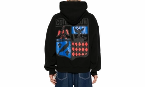 COTE D'AZUR CREST OVERSIZED HOODIE "Black"