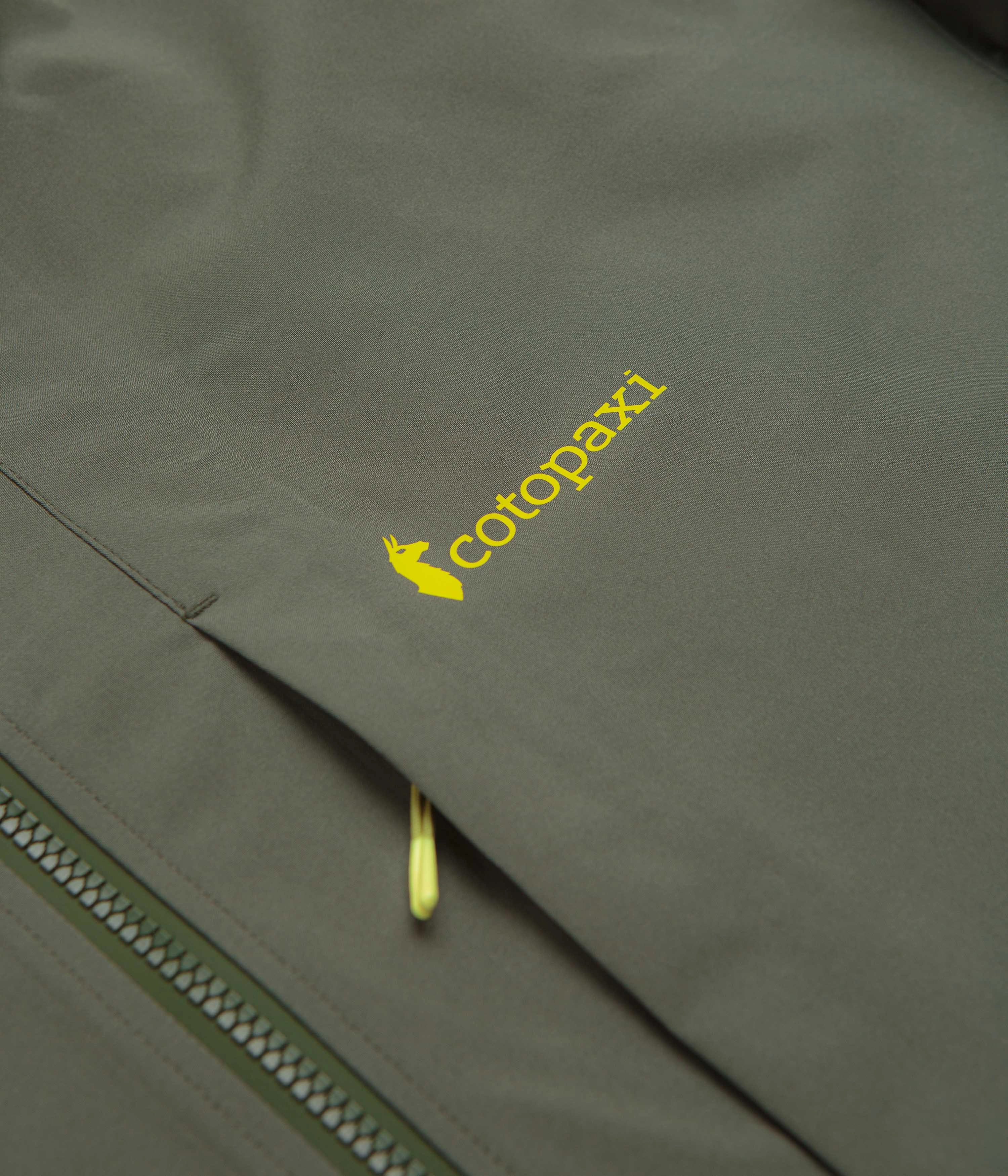 winter season Active Lifestyle Cotopaxi Cielo Rain Jacket - Fatigue / Lemongrass