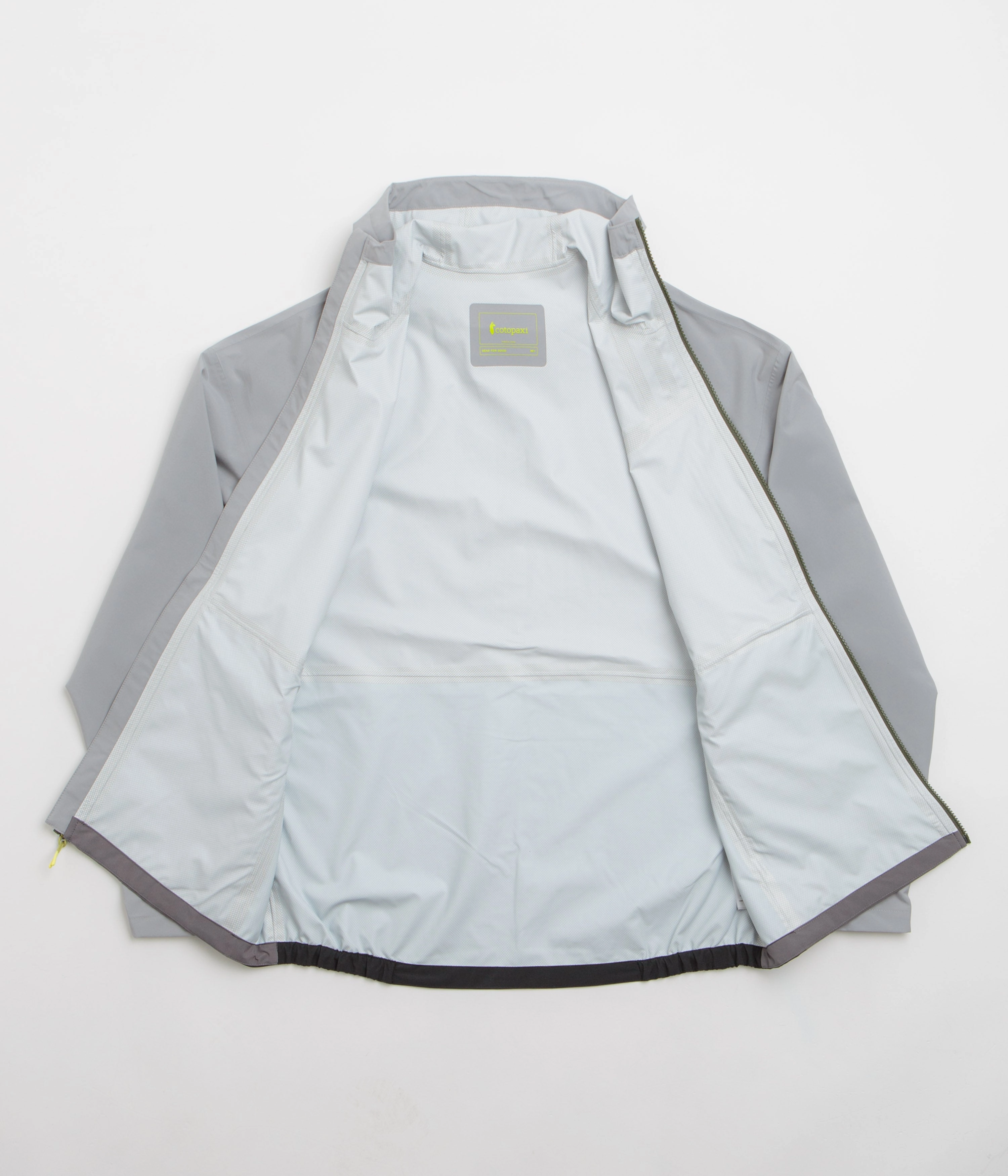Cotopaxi Cielo Rain Jacket - Smoke / Cinder Trilby Moisture Wicking Lining
