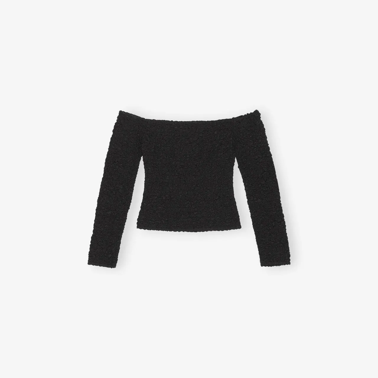 Sneakers standard size Cotton Poplin Off-shoulder Smock Blouse
