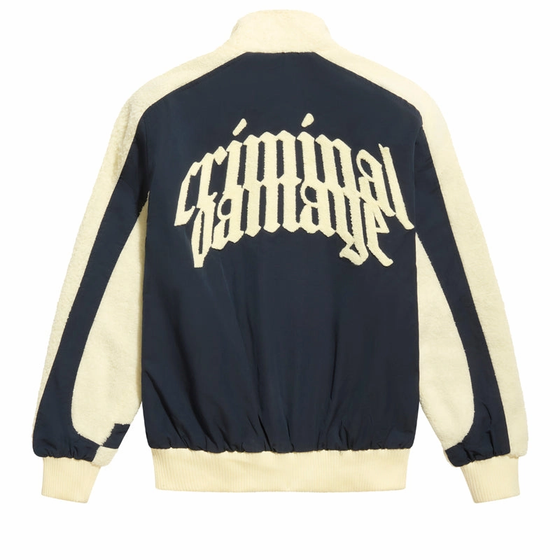 Criminal Damage Micro Sherpa Jacket - Blue Process