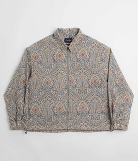 Howlin' Boxy Swing Fantasy Jacket - Sand Psych Paisley Polyester Non Restrictive Collar