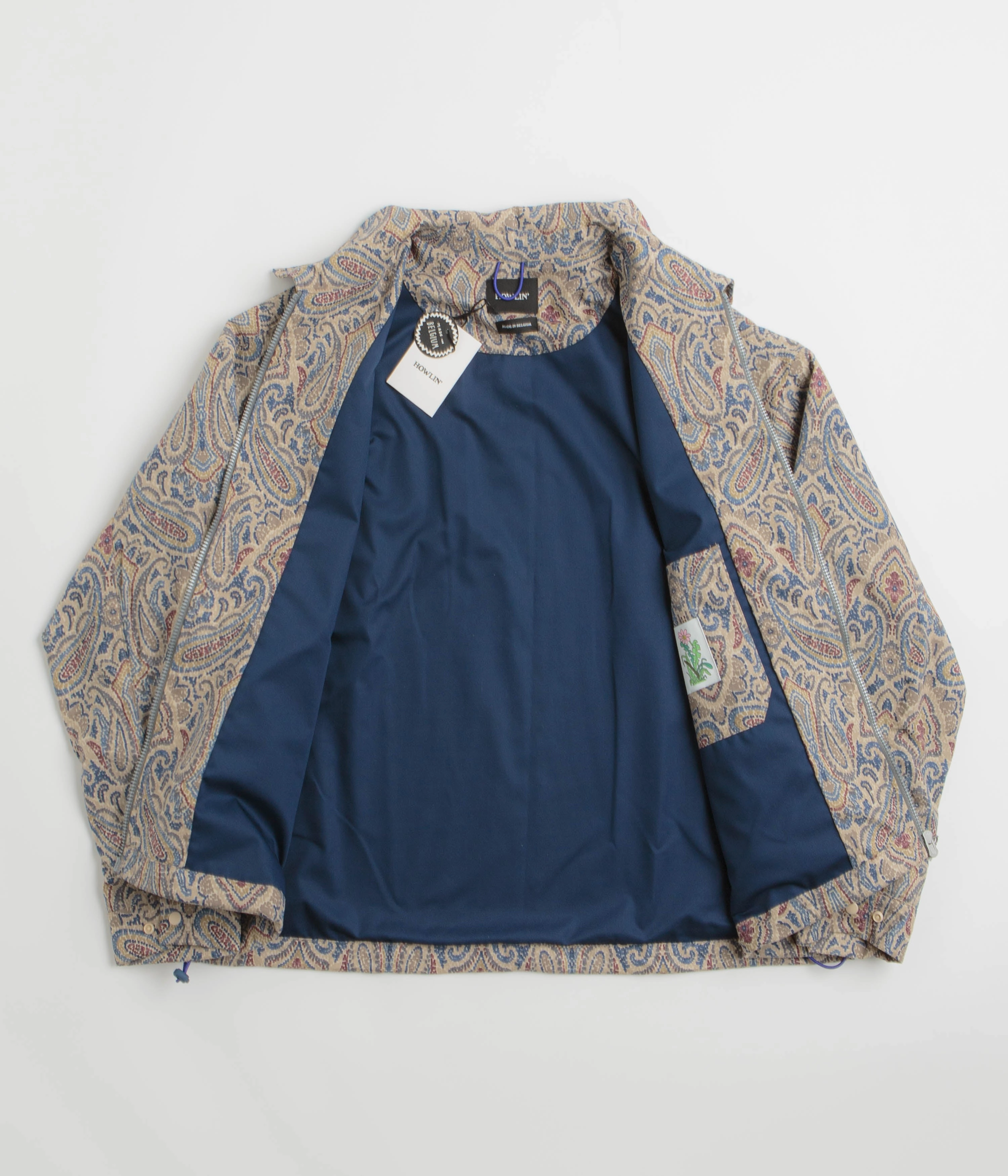 Howlin' Boxy Swing Fantasy Jacket - Sand Psych Paisley Oil Neutral Tones