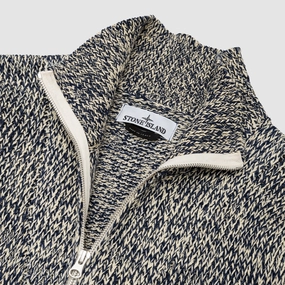 COTTON-LINEN-POLYESTER WITH RUBBERISED EFFECT MARINA SWEATER