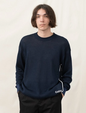 Cotton/Poly Sweater (Navy) Quick Dry Technology