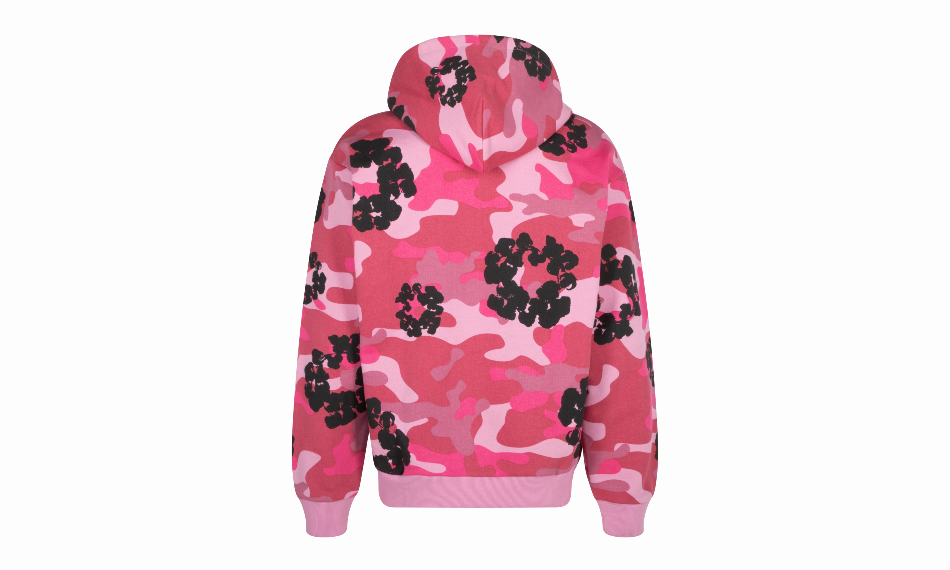 Cotton Wreath Hoodie "Pink Camo"