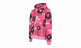 Cotton Wreath Hoodie "Pink Camo"