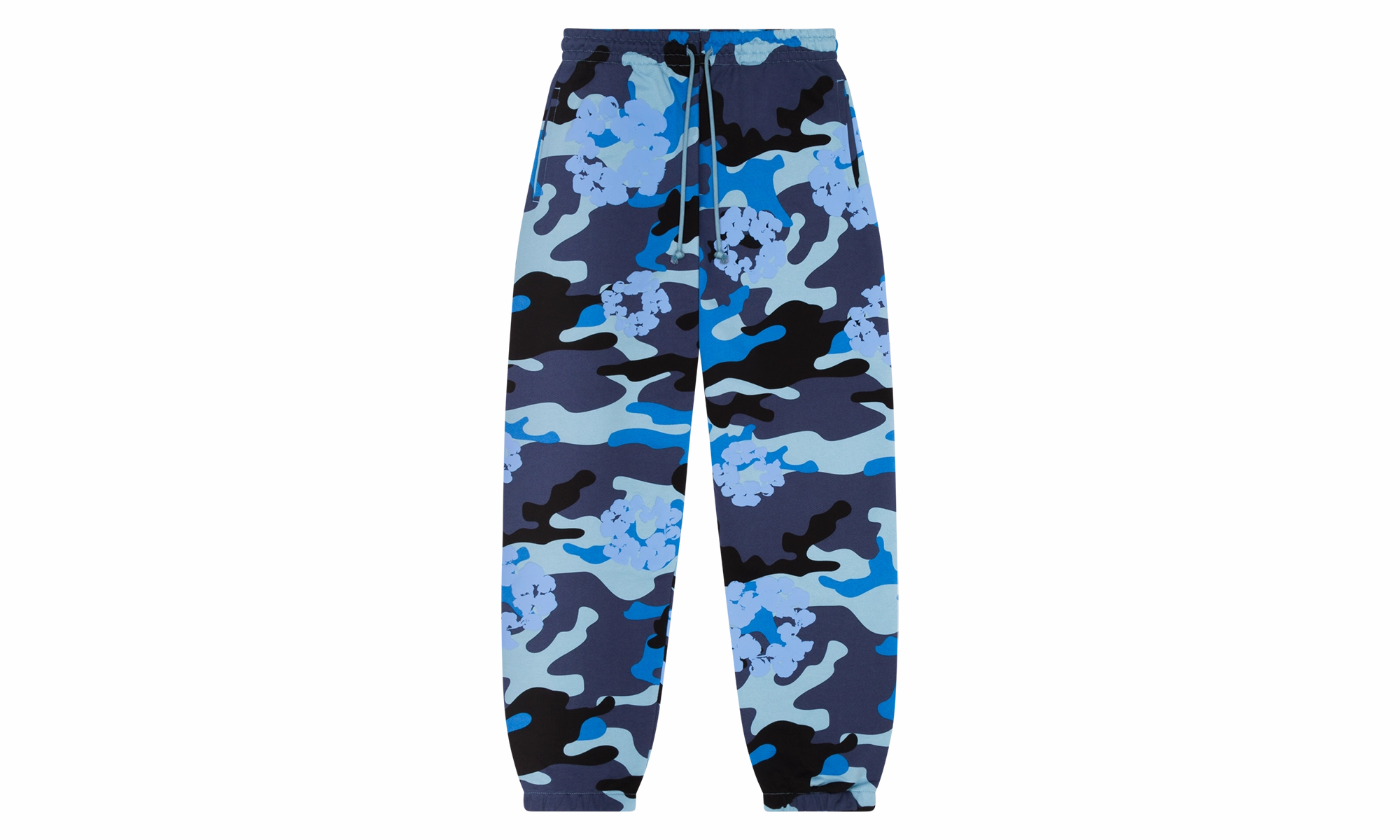 Cotton Wreath Sweatpants "Blue Camo"